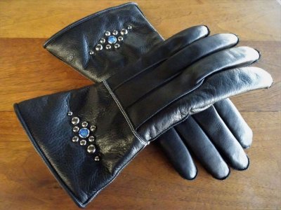 画像4: Studs gauntlet gloves Round