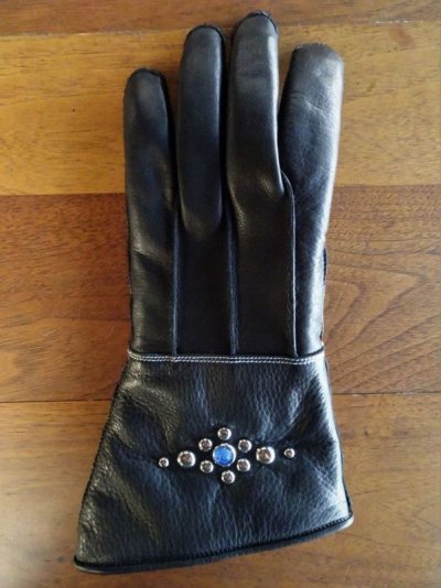 画像2: Studs gauntlet gloves Round