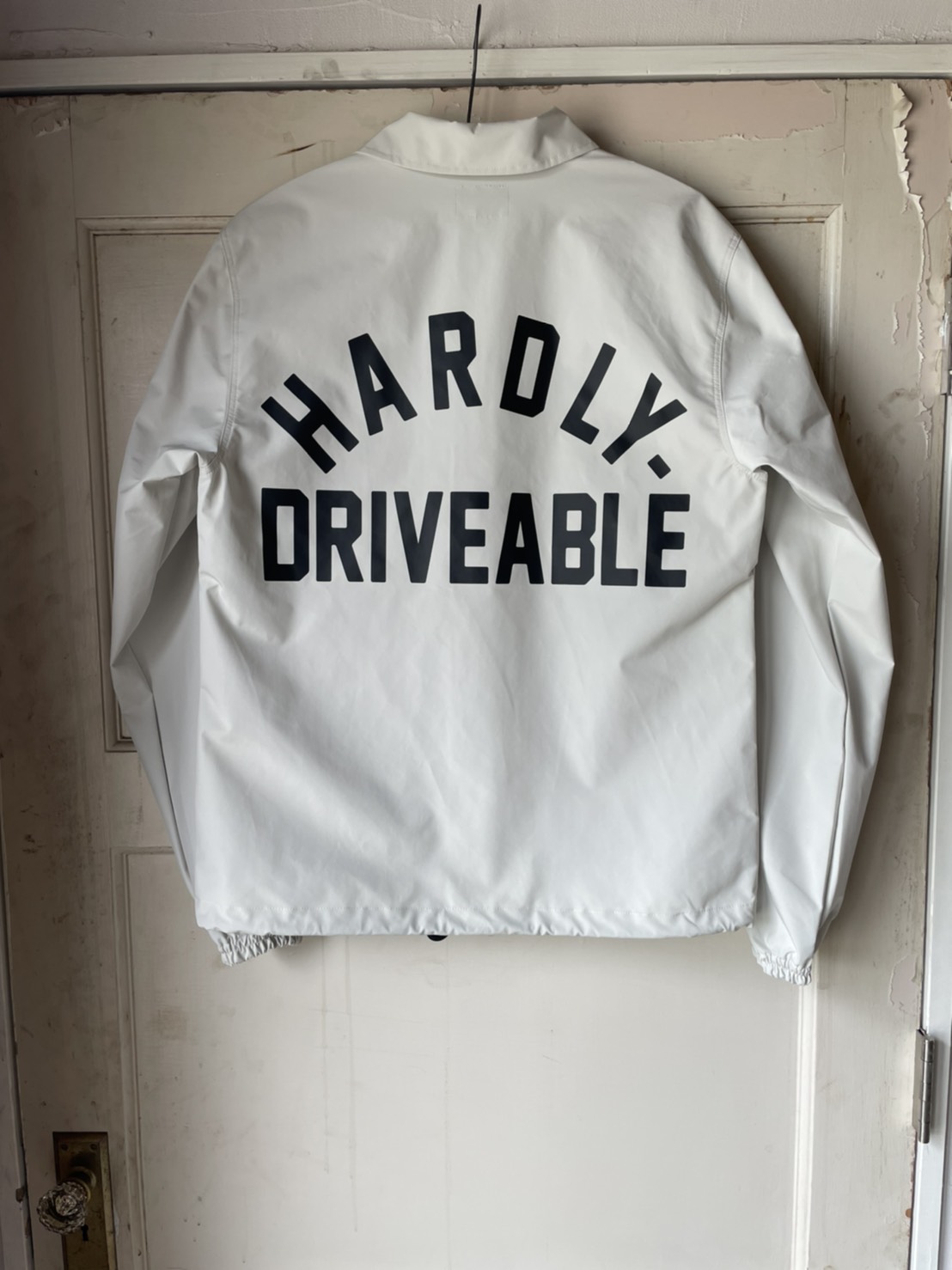 Three-layer coach jacket Ivory - HARDLY-DRIVEABLE